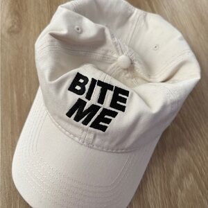 NEVER WORN Renee Rapp Bite Me Cream Hat ✨